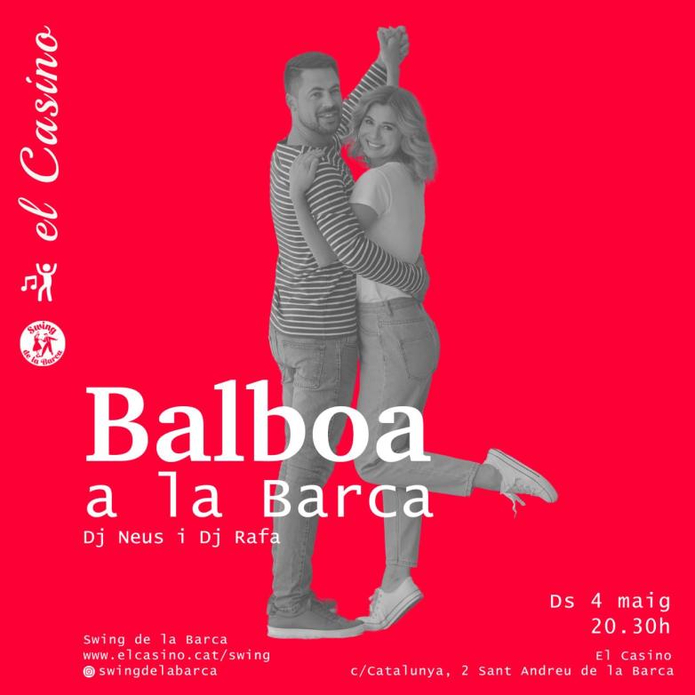 Cartell promocional de la Balboa a la Barca al Casino de St Andreu de la Barca